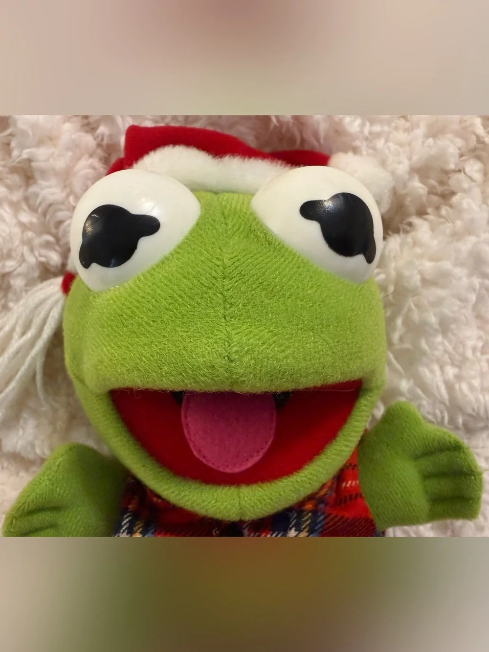 1987 Vintage Muppet Babies 10” Plush Trio - Kermit, Miss Piggy & Fozzie Bear